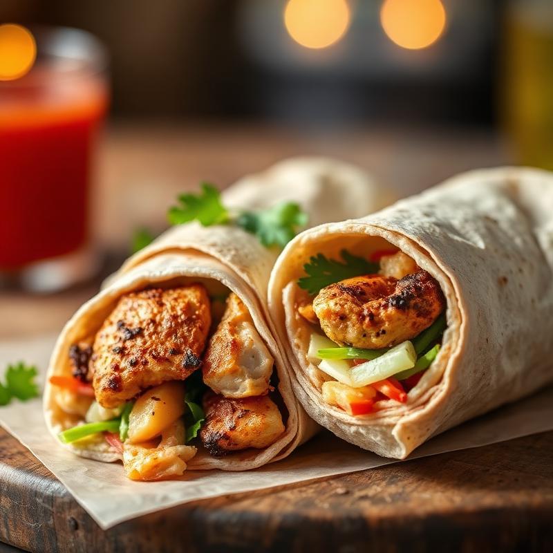 Chicken durum kebab wrap