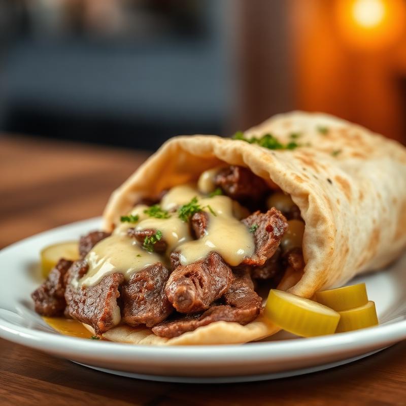 Beef shawarma plate
